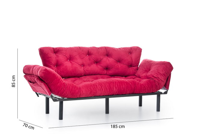 Atelier Del Sofa Nitta Triple - Maroon Atelier Del Sofa Nitta Triple - Maroon